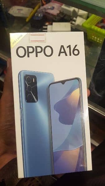 Oppo A16 (4/64) box pack new pta registered {cont me} =03452174314